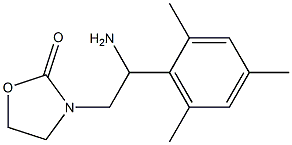 3-[2-amino-2-(2,4,6-trimethylphenyl)ethyl]-1,3-oxazolidin-2-one Struktur