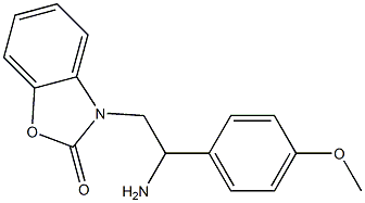 3-[2-amino-2-(4-methoxyphenyl)ethyl]-2,3-dihydro-1,3-benzoxazol-2-one Struktur