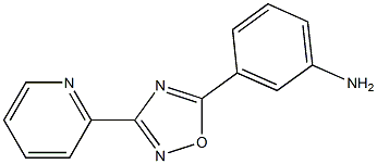 3-[3-(pyridin-2-yl)-1,2,4-oxadiazol-5-yl]aniline Struktur