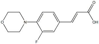 3-[3-fluoro-4-(morpholin-4-yl)phenyl]prop-2-enoic acid Struktur