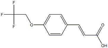 3-[4-(2,2,2-trifluoroethoxy)phenyl]prop-2-enoic acid Struktur