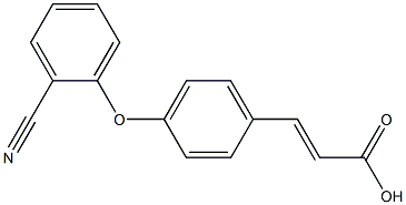 3-[4-(2-cyanophenoxy)phenyl]prop-2-enoic acid Struktur