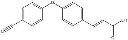 3-[4-(4-cyanophenoxy)phenyl]prop-2-enoic acid Struktur