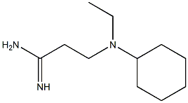 3-[cyclohexyl(ethyl)amino]propanimidamide Struktur