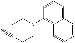 3-[ethyl(naphthalen-1-yl)amino]propanenitrile Struktur