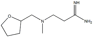 3-[methyl(oxolan-2-ylmethyl)amino]propanimidamide Struktur