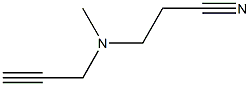 3-[methyl(prop-2-yn-1-yl)amino]propanenitrile Struktur