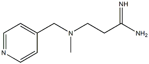 3-[methyl(pyridin-4-ylmethyl)amino]propanimidamide Struktur