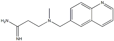 3-[methyl(quinolin-6-ylmethyl)amino]propanimidamide Struktur