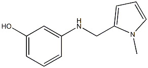 3-{[(1-methyl-1H-pyrrol-2-yl)methyl]amino}phenol Struktur