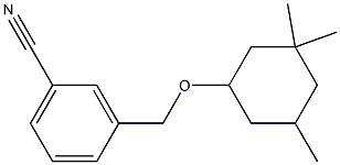 3-{[(3,3,5-trimethylcyclohexyl)oxy]methyl}benzonitrile Struktur