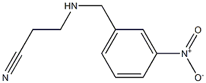 3-{[(3-nitrophenyl)methyl]amino}propanenitrile Struktur