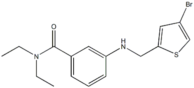 3-{[(4-bromothiophen-2-yl)methyl]amino}-N,N-diethylbenzamide Struktur