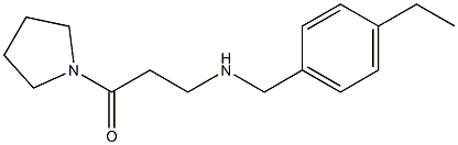 3-{[(4-ethylphenyl)methyl]amino}-1-(pyrrolidin-1-yl)propan-1-one Struktur