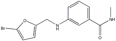 3-{[(5-bromofuran-2-yl)methyl]amino}-N-methylbenzamide Struktur