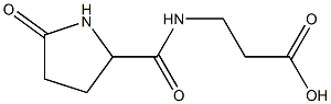 3-{[(5-oxopyrrolidin-2-yl)carbonyl]amino}propanoic acid Struktur