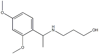 3-{[1-(2,4-dimethoxyphenyl)ethyl]amino}propan-1-ol Struktur