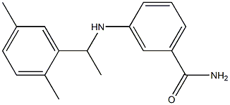 3-{[1-(2,5-dimethylphenyl)ethyl]amino}benzamide Struktur