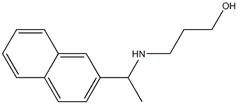 3-{[1-(naphthalen-2-yl)ethyl]amino}propan-1-ol Struktur