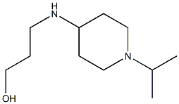 3-{[1-(propan-2-yl)piperidin-4-yl]amino}propan-1-ol Struktur