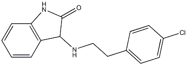 3-{[2-(4-chlorophenyl)ethyl]amino}-2,3-dihydro-1H-indol-2-one Struktur