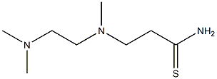 3-{[2-(dimethylamino)ethyl](methyl)amino}propanethioamide Struktur