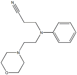 3-{[2-(morpholin-4-yl)ethyl](phenyl)amino}propanenitrile Struktur