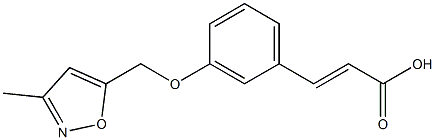 3-{3-[(3-methyl-1,2-oxazol-5-yl)methoxy]phenyl}prop-2-enoic acid Struktur