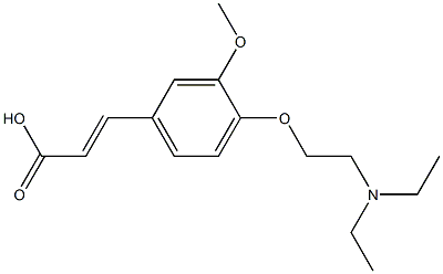 3-{4-[2-(diethylamino)ethoxy]-3-methoxyphenyl}prop-2-enoic acid Struktur