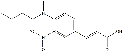 3-{4-[butyl(methyl)amino]-3-nitrophenyl}prop-2-enoic acid Struktur