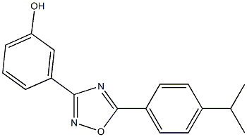 3-{5-[4-(propan-2-yl)phenyl]-1,2,4-oxadiazol-3-yl}phenol Struktur