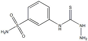 3-amino-1-(3-sulfamoylphenyl)thiourea Struktur