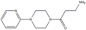 3-amino-1-[4-(pyridin-2-yl)piperazin-1-yl]propan-1-one Struktur