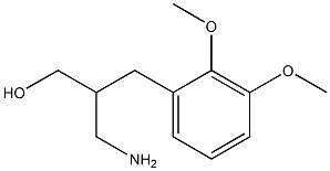 3-amino-2-[(2,3-dimethoxyphenyl)methyl]propan-1-ol Struktur