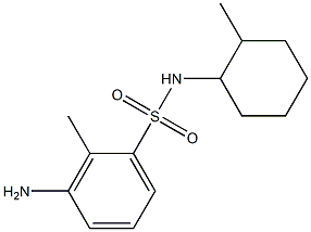 3-amino-2-methyl-N-(2-methylcyclohexyl)benzene-1-sulfonamide Struktur