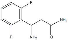 3-amino-3-(2,6-difluorophenyl)propanamide Struktur