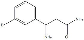 3-amino-3-(3-bromophenyl)propanamide Struktur