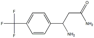 3-amino-3-[4-(trifluoromethyl)phenyl]propanamide Struktur