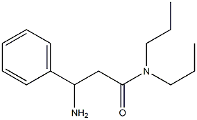 3-amino-3-phenyl-N,N-dipropylpropanamide Struktur