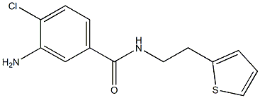 3-amino-4-chloro-N-(2-thien-2-ylethyl)benzamide Struktur