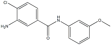 3-amino-4-chloro-N-(3-methoxyphenyl)benzamide Struktur