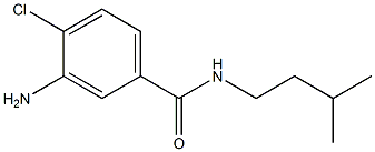 3-amino-4-chloro-N-(3-methylbutyl)benzamide Struktur