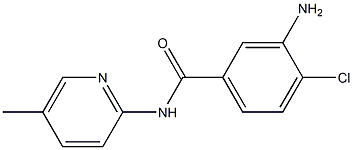 3-amino-4-chloro-N-(5-methylpyridin-2-yl)benzamide Struktur