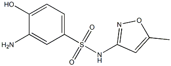 3-amino-4-hydroxy-N-(5-methyl-1,2-oxazol-3-yl)benzene-1-sulfonamide Struktur