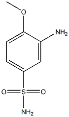 3-amino-4-methoxybenzene-1-sulfonamide Struktur