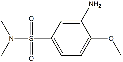 3-amino-4-methoxy-N,N-dimethylbenzene-1-sulfonamide Struktur