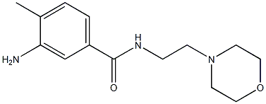 3-amino-4-methyl-N-(2-morpholin-4-ylethyl)benzamide Struktur