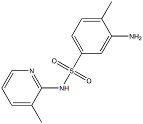 3-amino-4-methyl-N-(3-methylpyridin-2-yl)benzene-1-sulfonamide Struktur