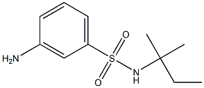 3-amino-N-(1,1-dimethylpropyl)benzenesulfonamide Struktur