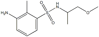 3-amino-N-(1-methoxypropan-2-yl)-2-methylbenzene-1-sulfonamide Struktur